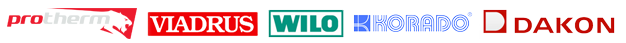 protherm, viadrus, wilo, korado, dakon